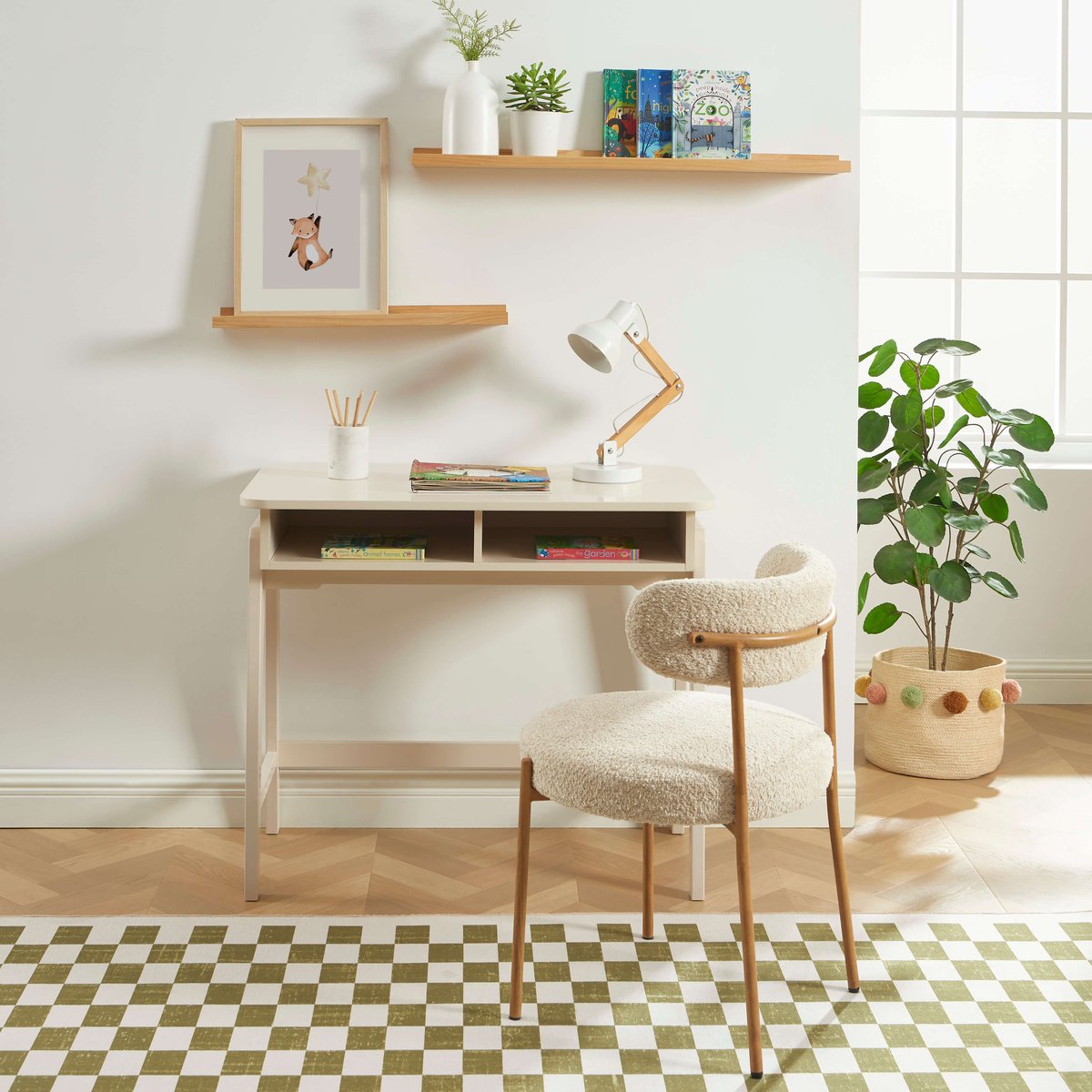 Bureau enfant ELLI beige, BAÏTA