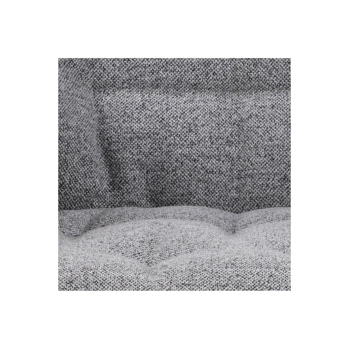 Fauteuil en tissu gris piétement oblique en métal noir - SAMY gris, HELLIN, DEPUIS 1862