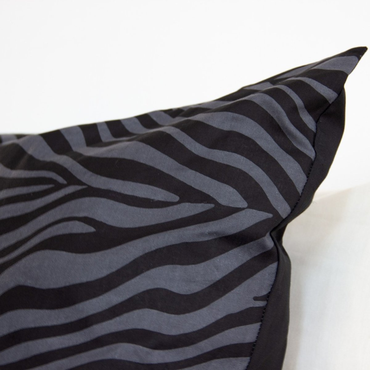 Housse De Couette Réversible 100% Coton 52 Fils + 2 Taies D'oreiller noir, DECORATIE