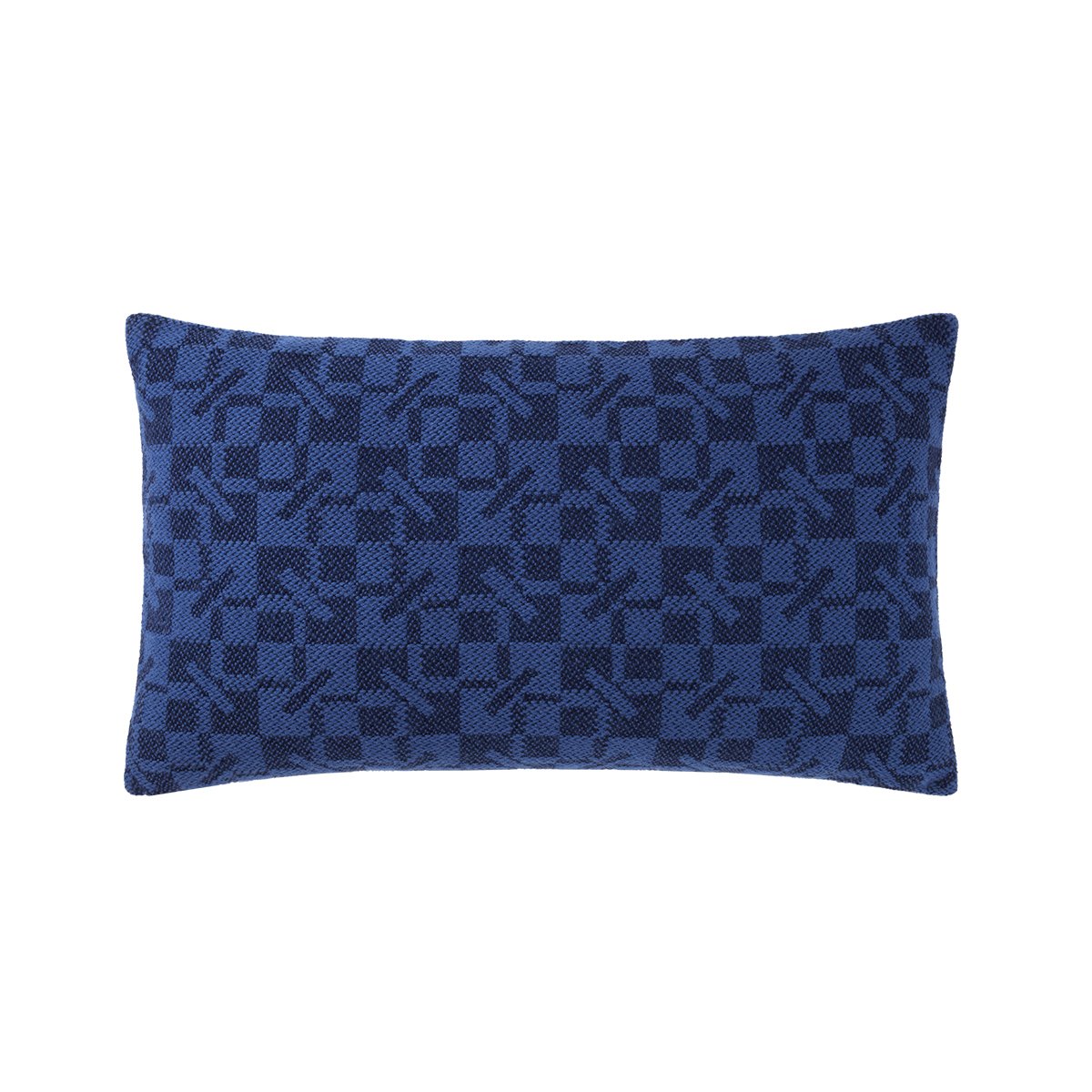 Housse de coussin en laine, K MONOGRAM marine, KENZO HOME
