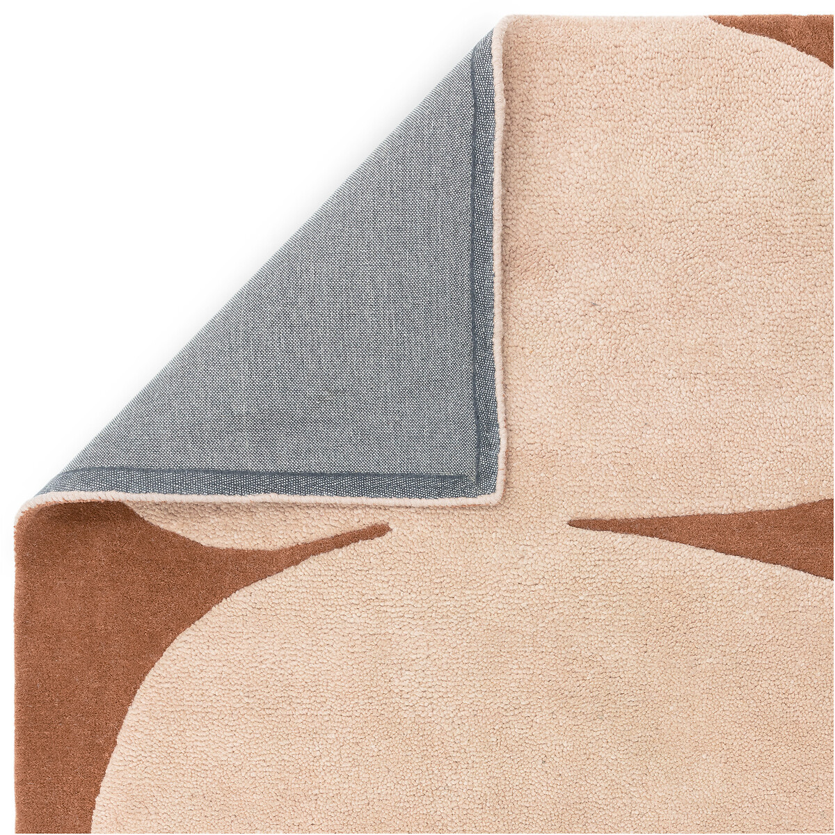 Abstract Collage Pattern Rug in 100% Wool terracotta, ÉDITÉ