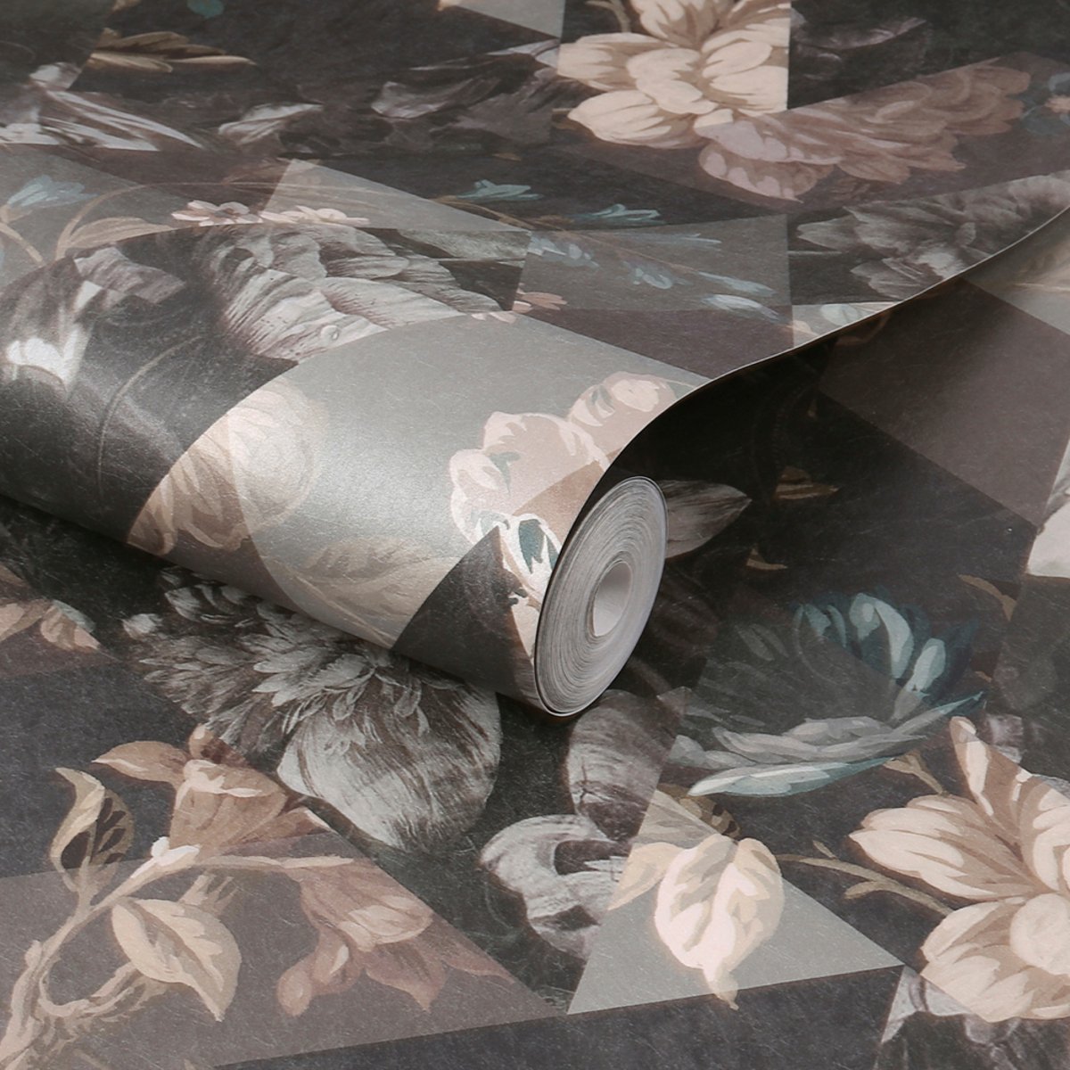 Papier peint Timepiece MoonStone gris, GRAHAM ET BROWN