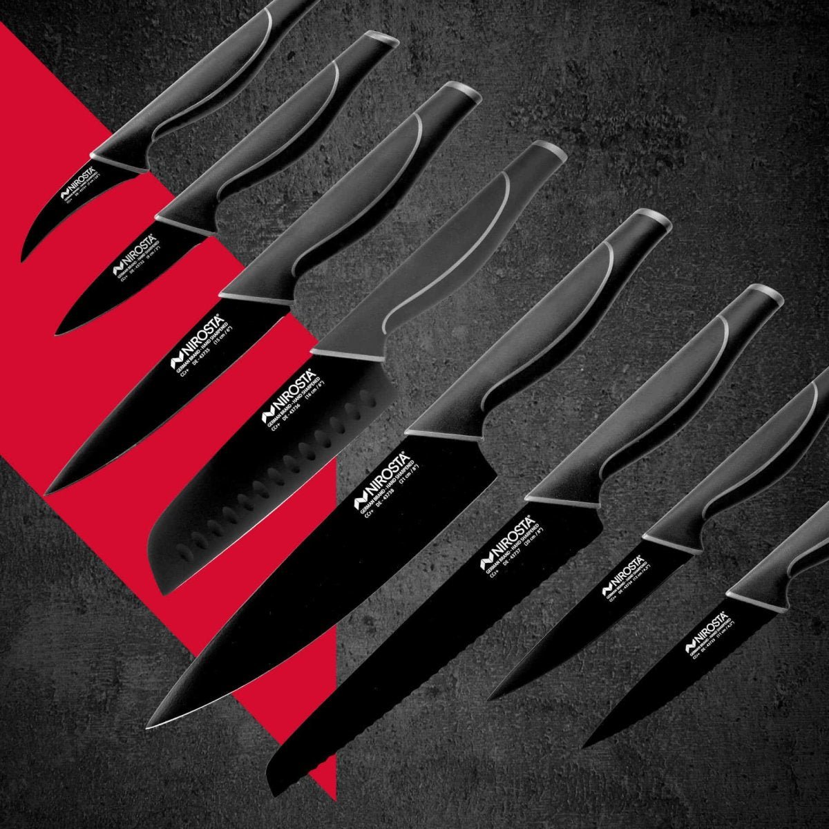 Couteau universel BLACK EDITION noir, NIROSTA