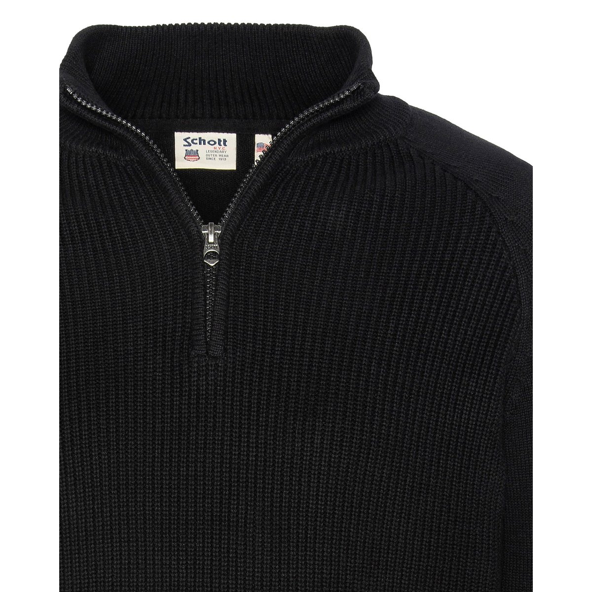 Pull camionneur noir, SCHOTT
