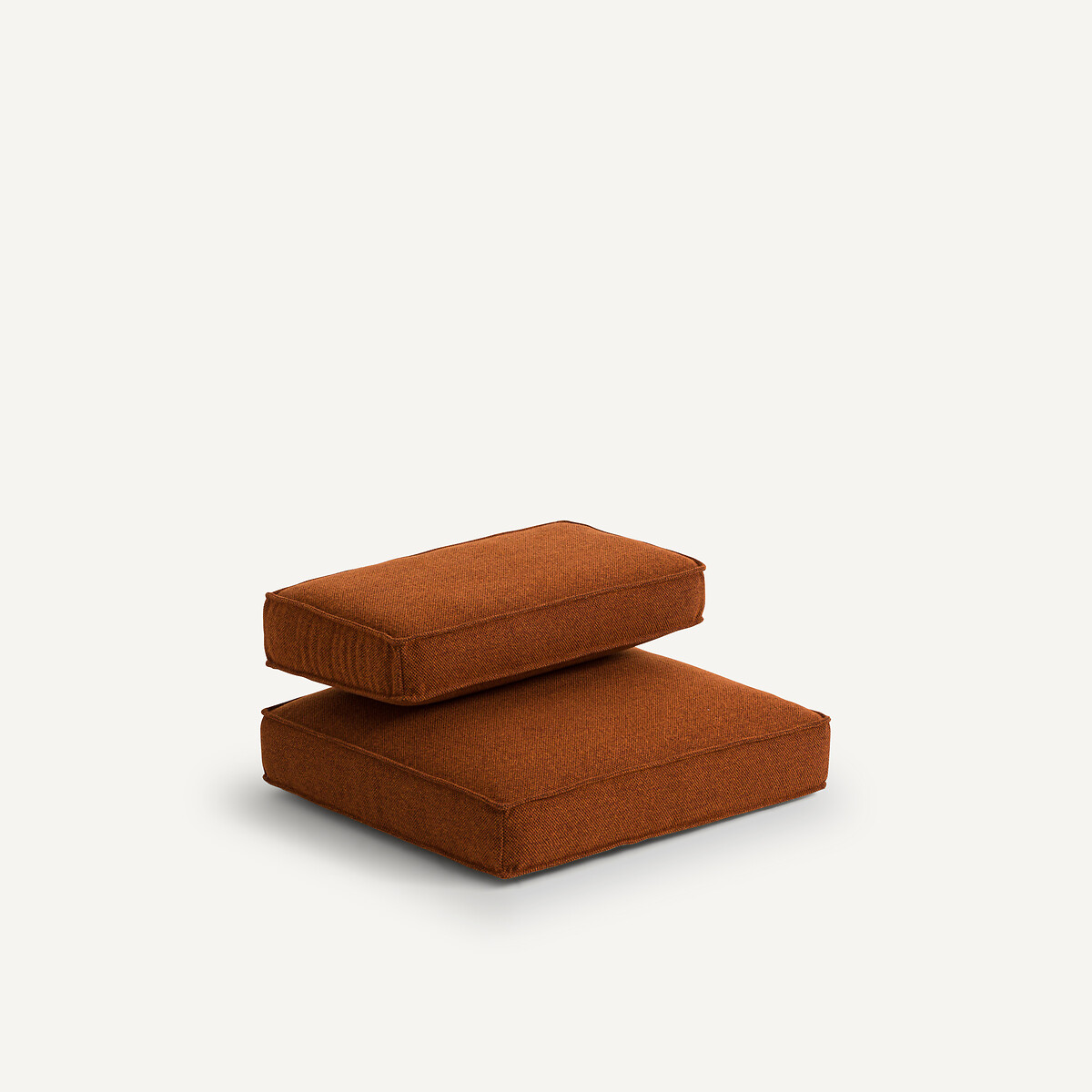 Kussens in geweven mêlee polyester voor fauteuil Dilma auburn, AM.PM