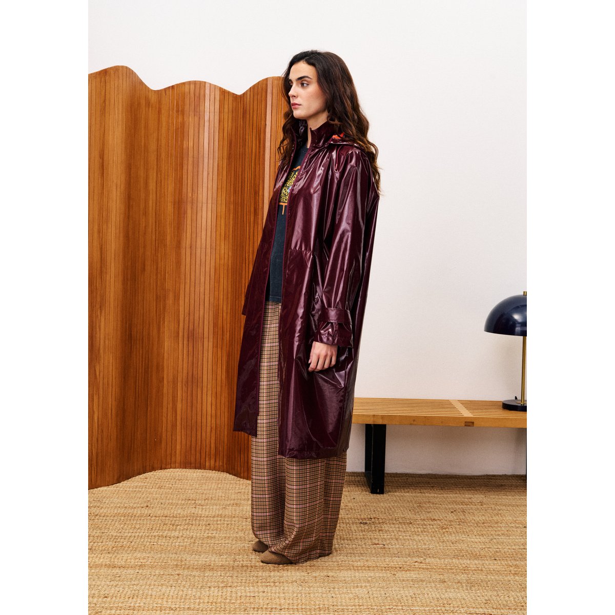 Parka col roulé WEIL bordeaux, FRNCH
