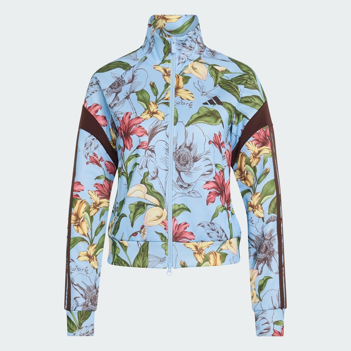 Veste De Survêtement Adidas X Farm Rio House Of Tiro Veste De Survêtement Adidas X Farm Rio House Of Tiro clear sky / shadow brown / multicolor, ADIDAS SPORTSWEAR