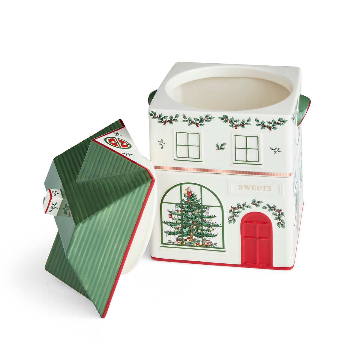 Christmas Tree Village Stacking Canister multi-coloured, SPODE