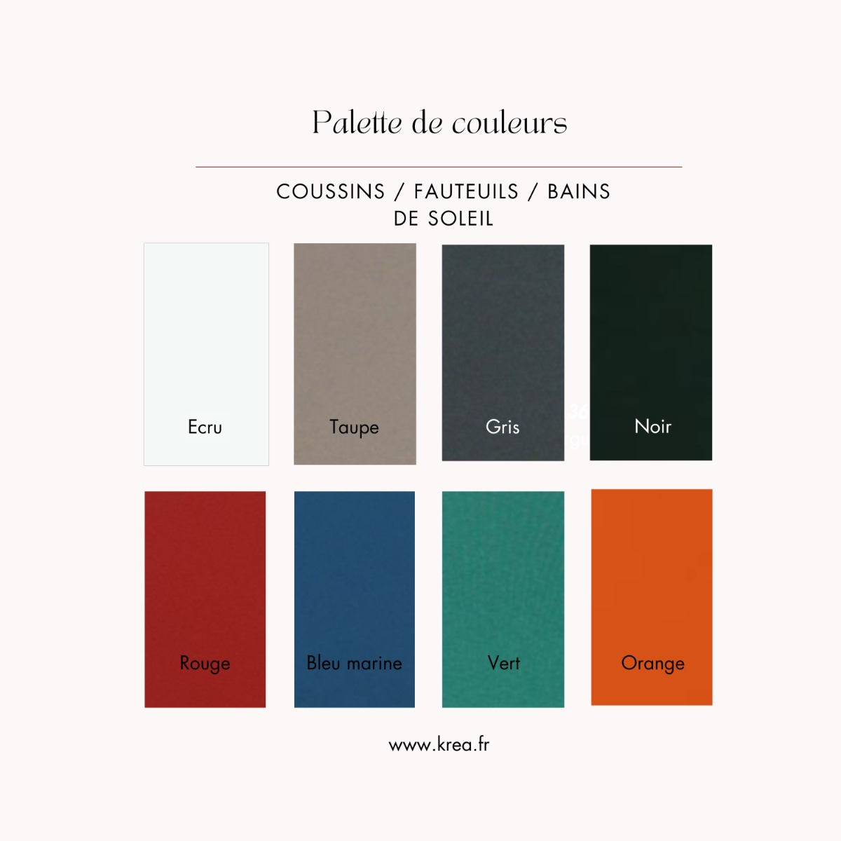 Coussin pour chaises et fauteuils pliants de jardin crème, TECK ATTITUDE