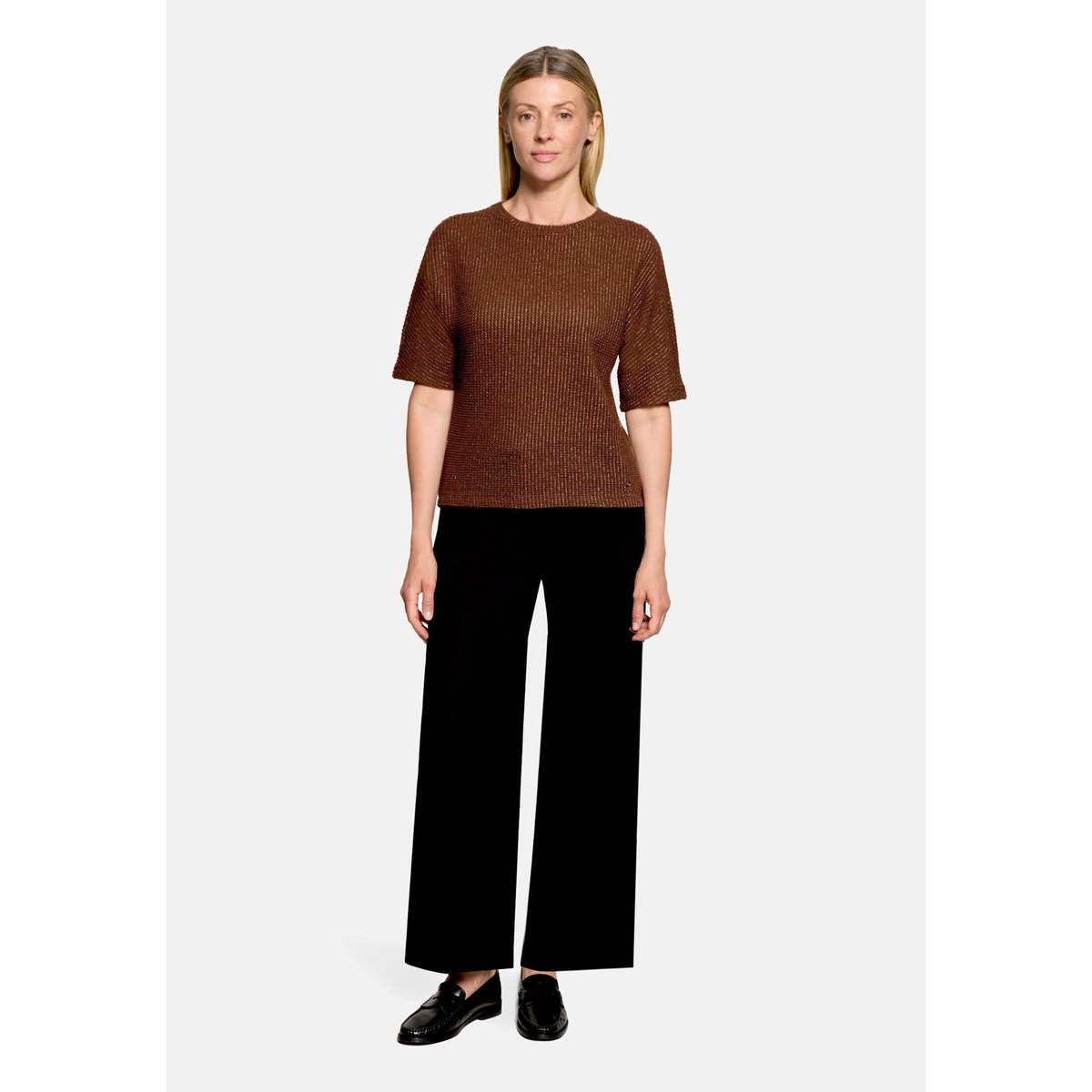 Haut casual à fils de fil textile tiramisu, BETTY & CO