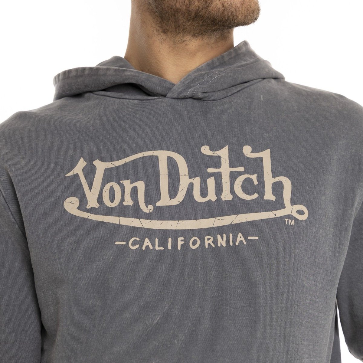 Sweat à capuche YOUTH gris anthracite, VON DUTCH
