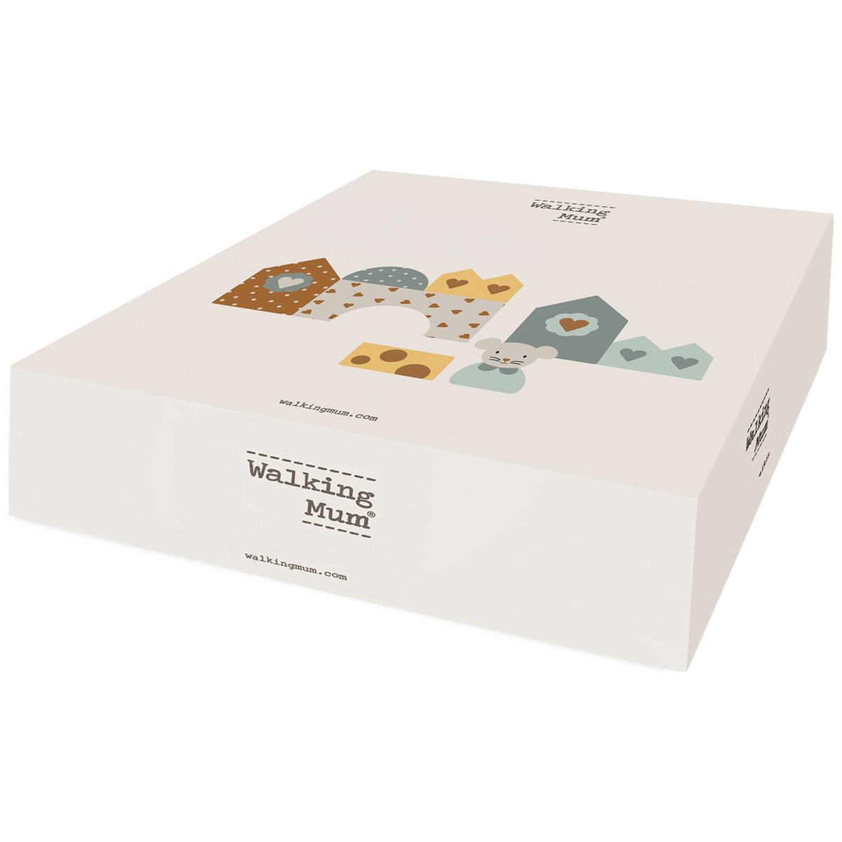 Blocs de construction en bois Poppy vert, jaune, WALKING MUM