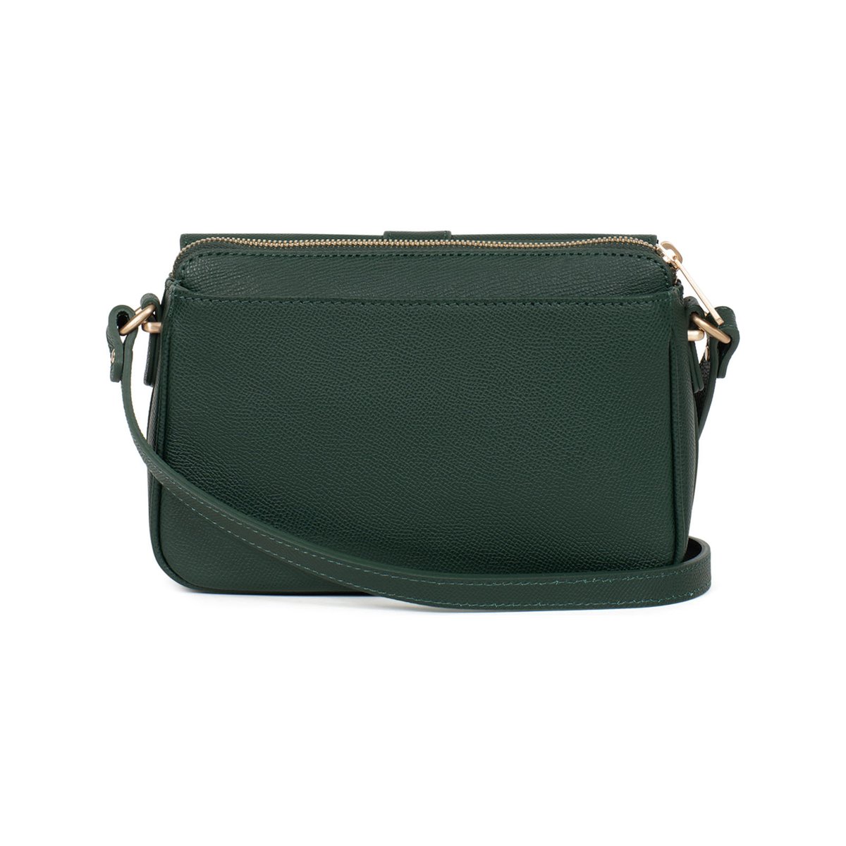 Sac porté travers AUDE vert foncé, HEXAGONA