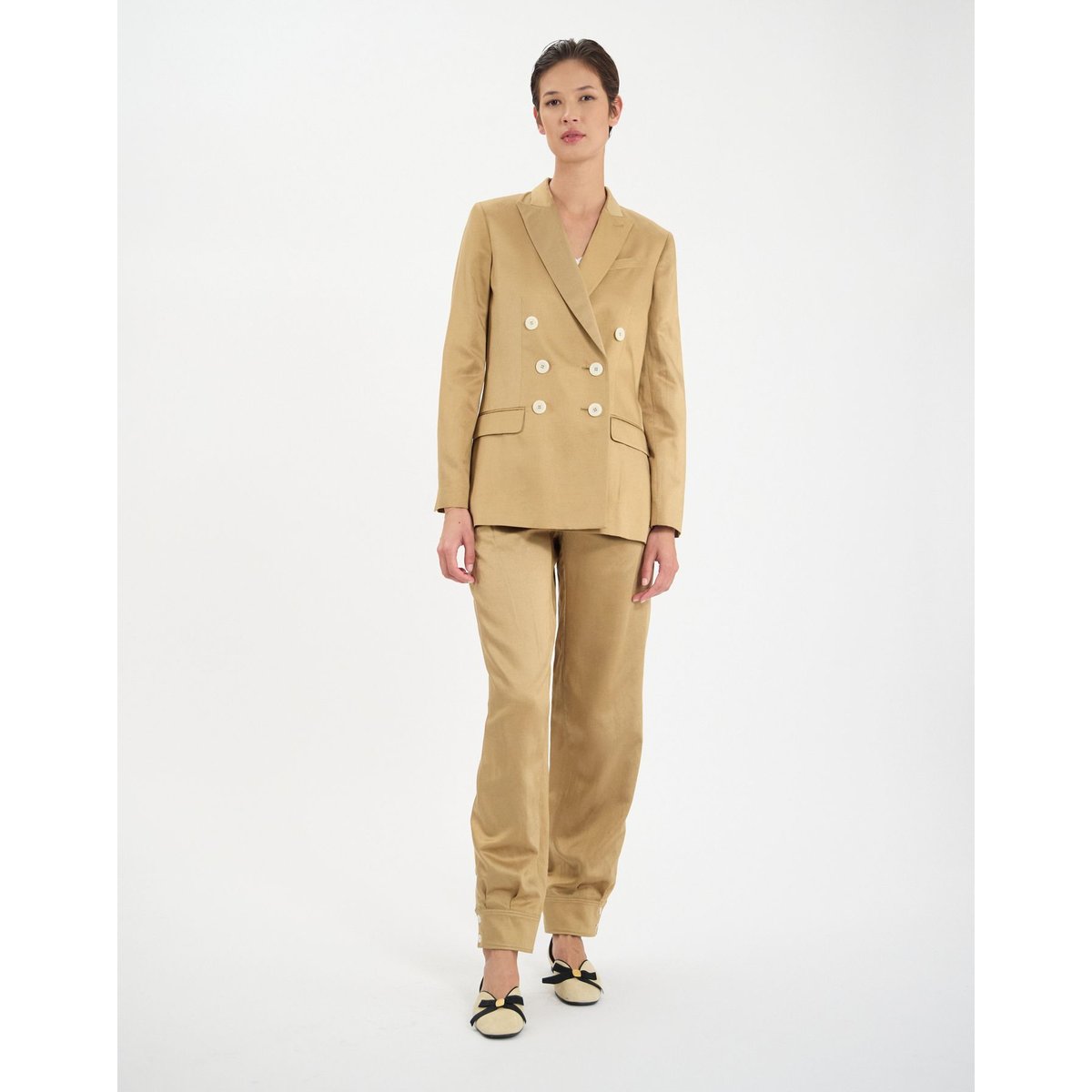 Veste Ezio en viscose camel camel, INES DE LA FRESSANGE PARIS