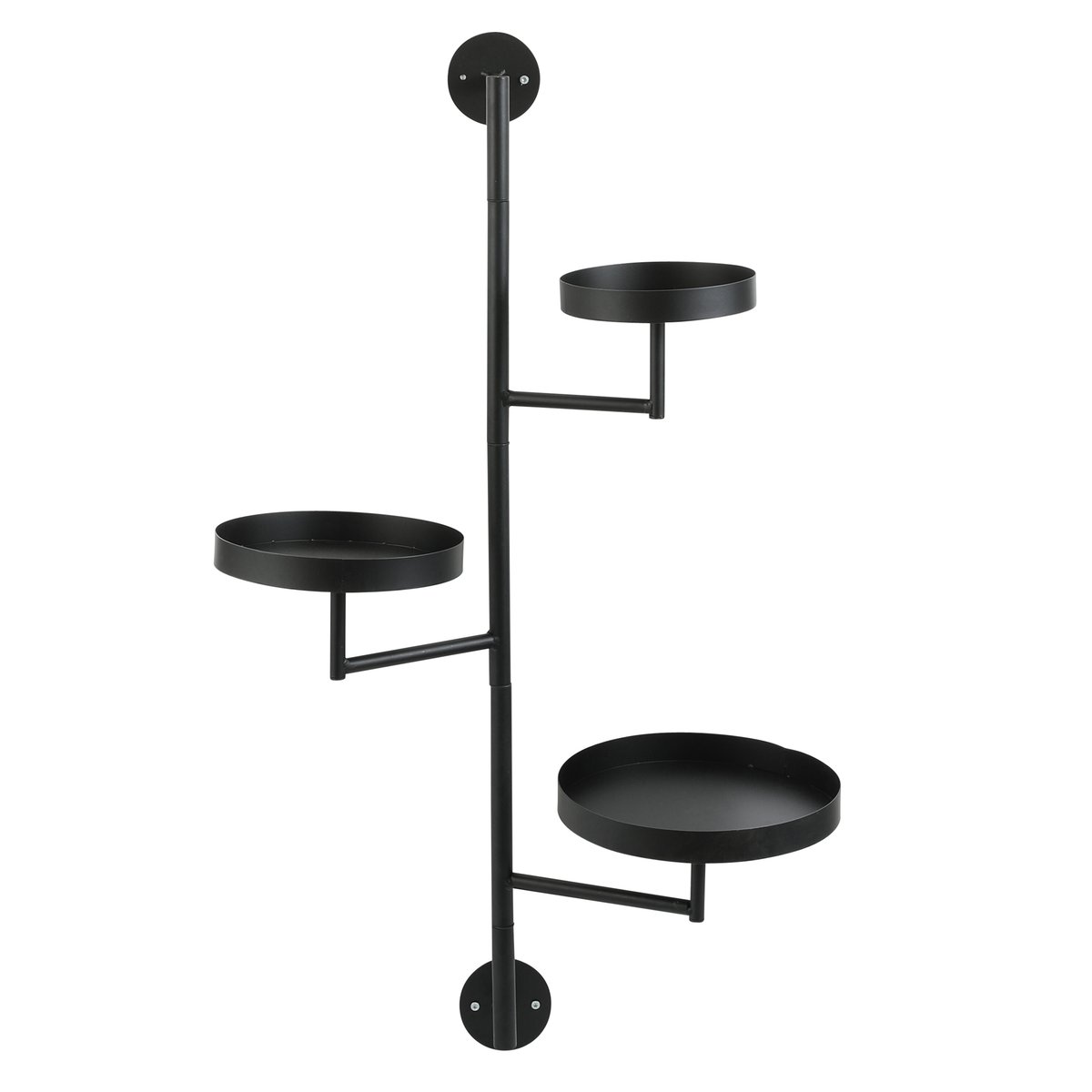 Étagère murale à niveaux H80 cm PERRY noir, MICA DECORATIONS