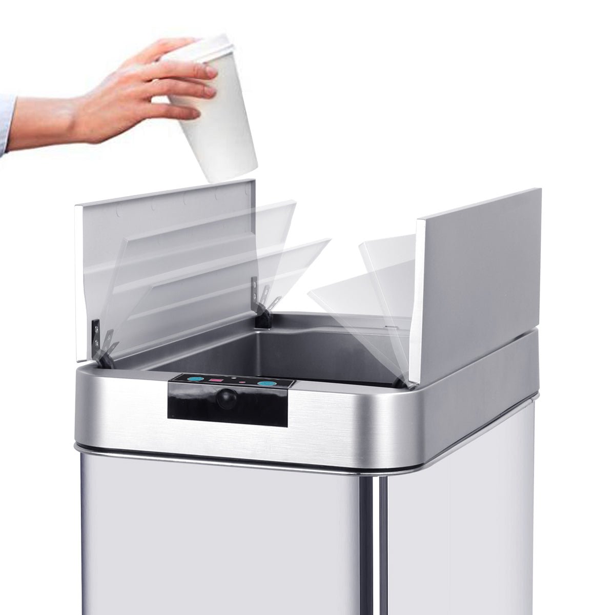 Poubelle de cuisine automatique SILVERLAKE 90L argent, KITCHEN MOVE