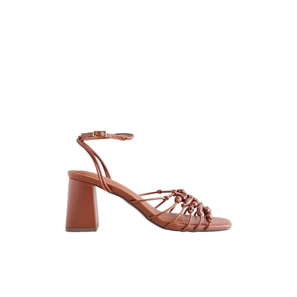 Sandales à talons et perles forever comfort® marron fauve, NEXT