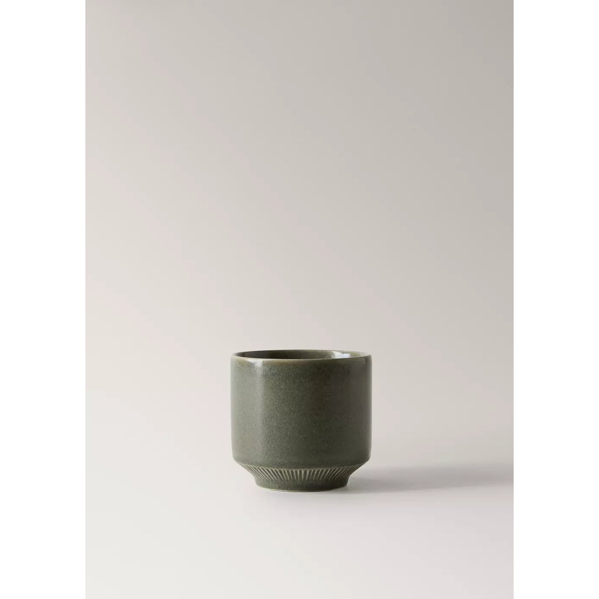 Bougie en récipient en grès marron, MANGO HOME