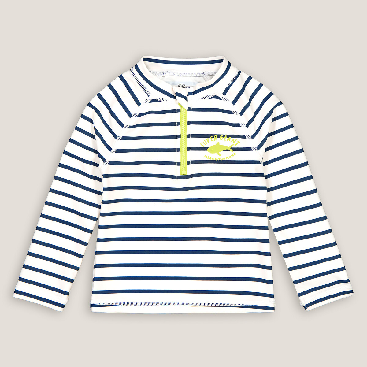 T-shirt de bain rayé protection UV bleu rayé blanc, LA REDOUTE COLLECTIONS