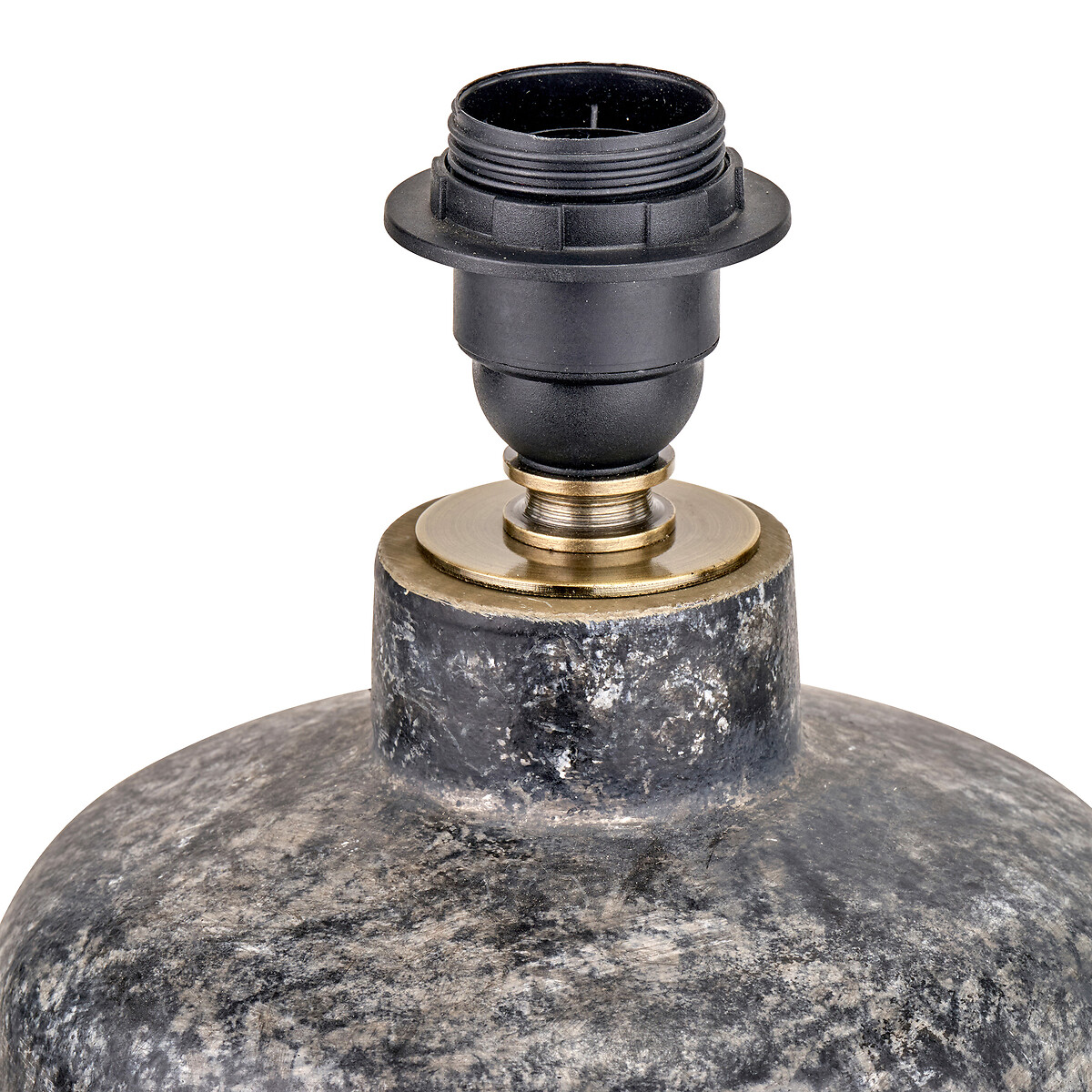 Vienne Textured Vocanic Effect Stoneware Table Lamp Base grey, SO'HOME
