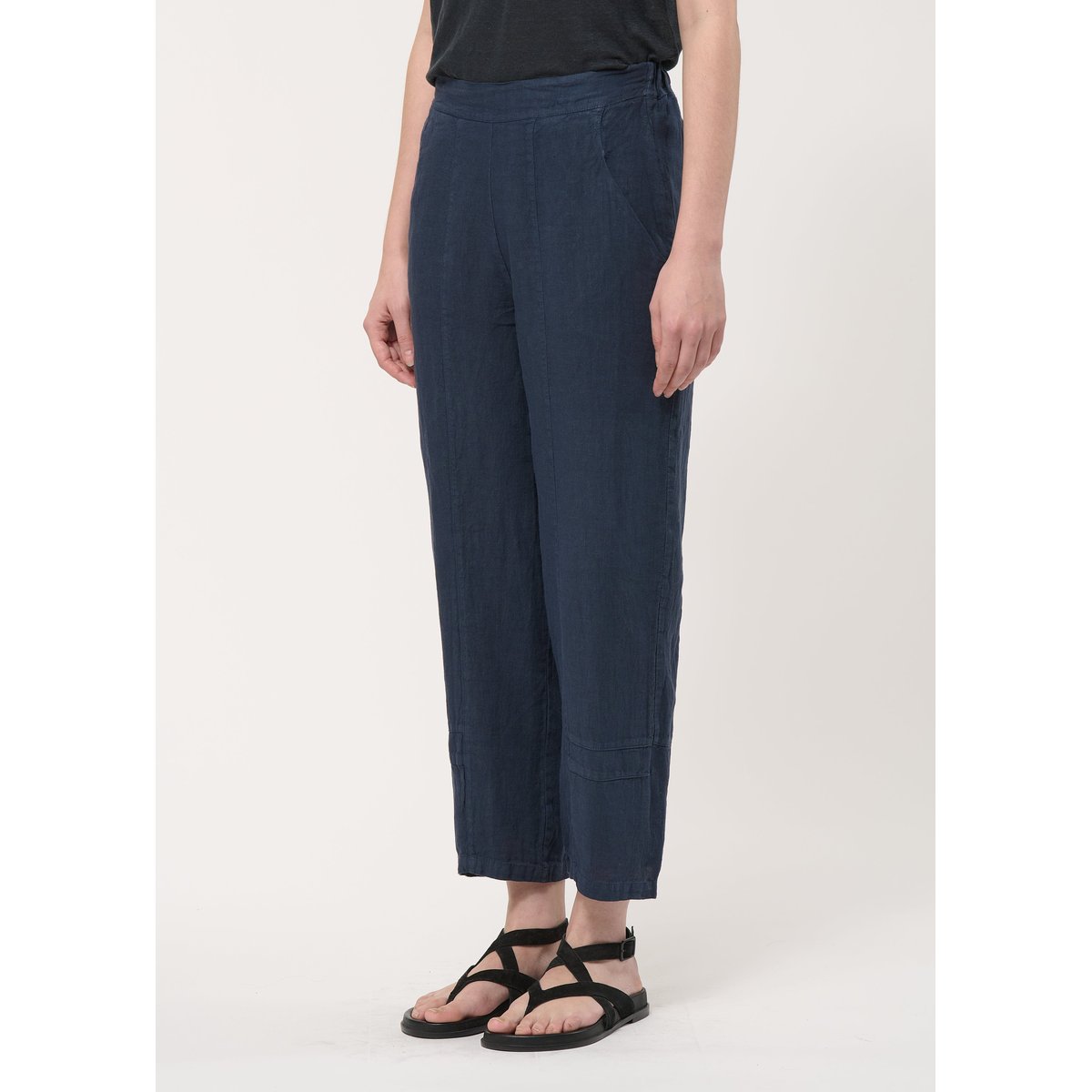 Pantalon 7/8ème en lin navy, HUMILITY