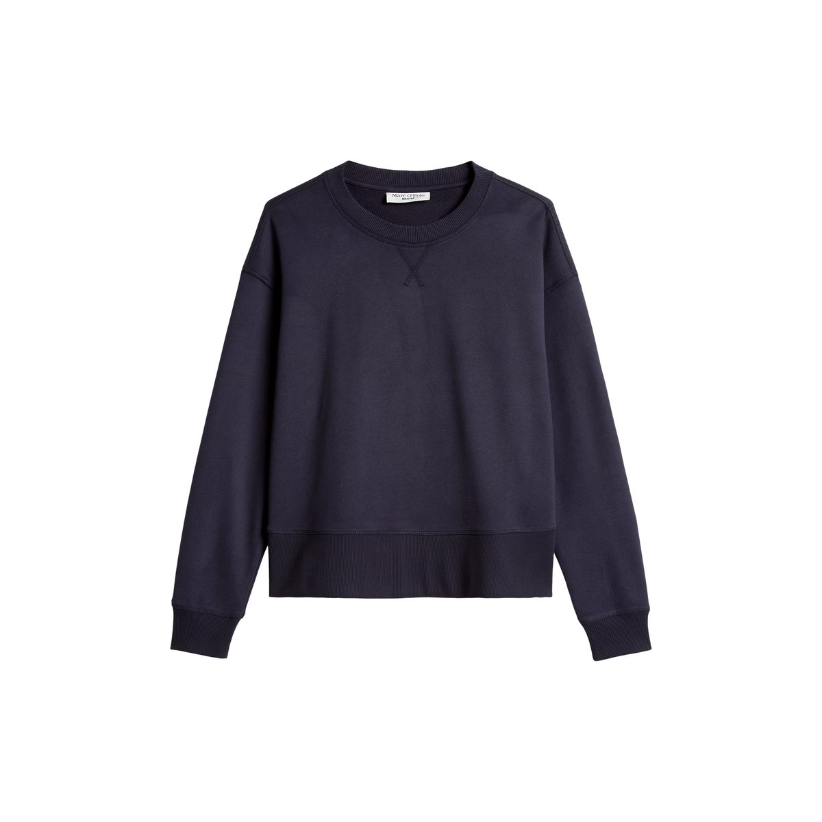 Sweat-shirt relaxed en mélange de coton organique bleu foncé, MARC O’POLO DENIM
