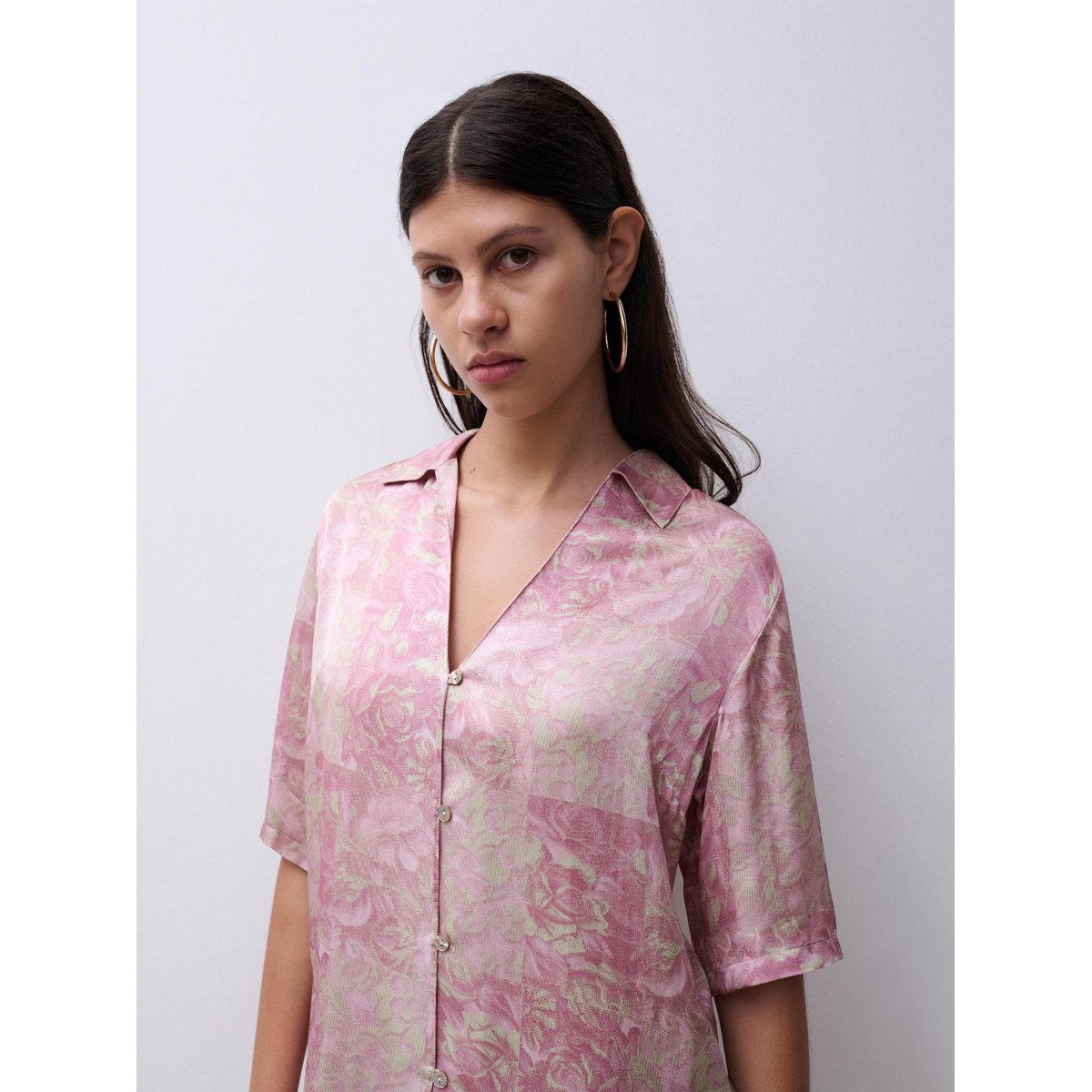 Chemise manches courtes CHARLIE imprimé tapisserie, CHANTELLE