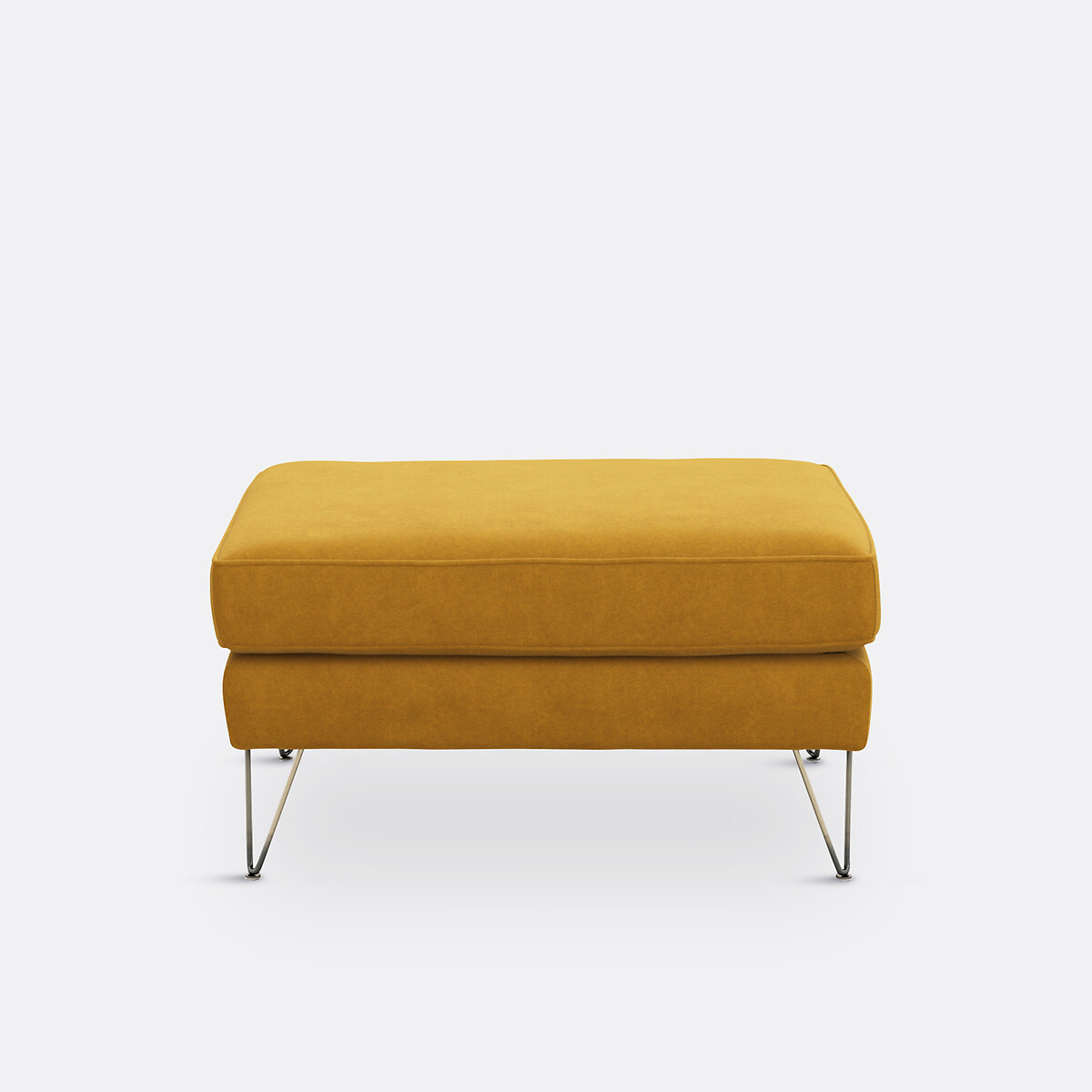 Pouf velours, Topim ocre, LA REDOUTE INTERIEURS