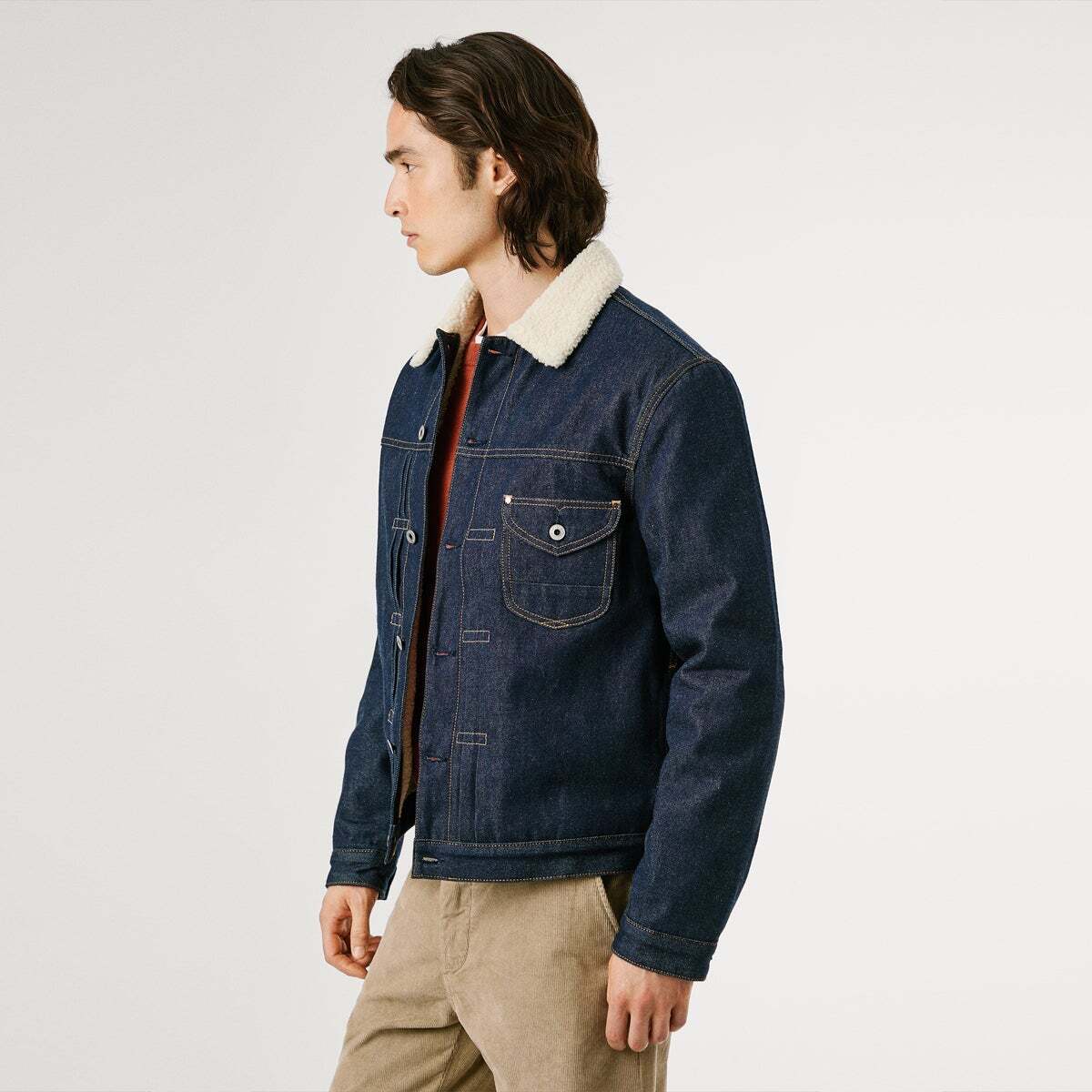 Veste Coupe Regular En Denim 12oz blue rigid denim, PEPE JEANS