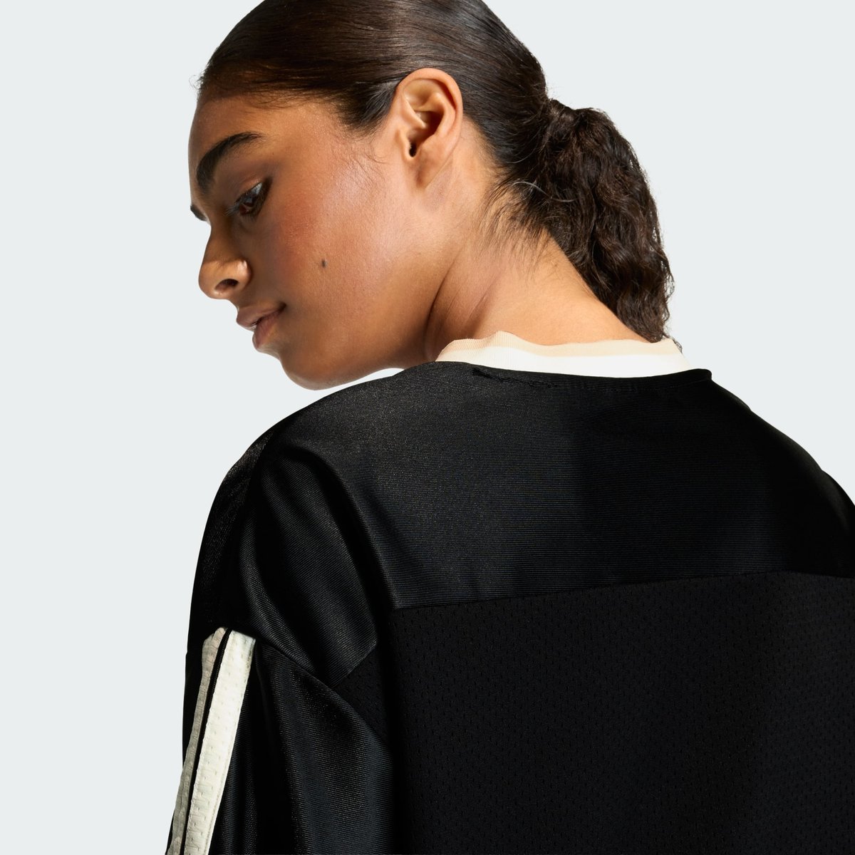 T-Shirt Mesh Stadium T-Shirt Mesh Stadium black / crystal linen / off white, ADIDAS SPORTSWEAR