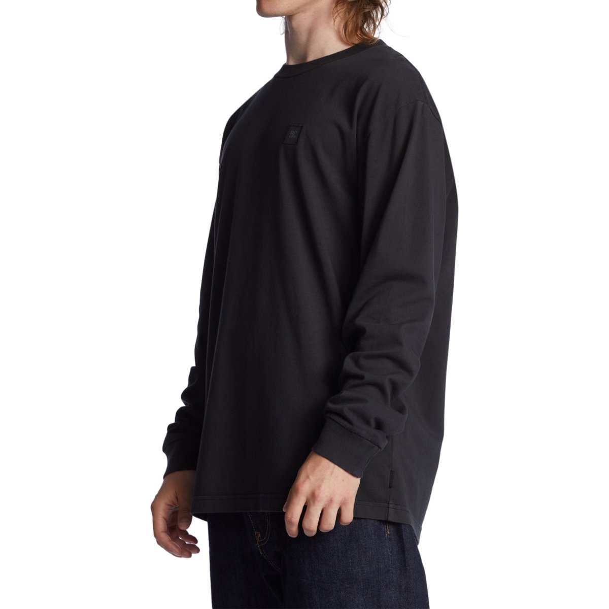 T-shirt manches longues. noir black garment dye, DC SHOES