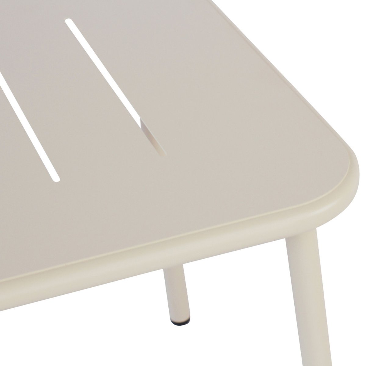 Salon de jardin 4 places en métal- ZARO beige, DRAWER