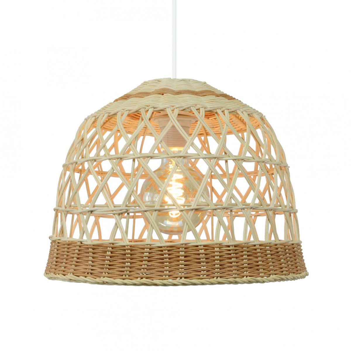 Suspension en rotin, ARANNE gris, C-CREATION