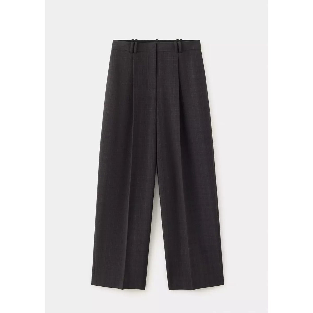 Pantalon de costume à carreaux marron, MANGO