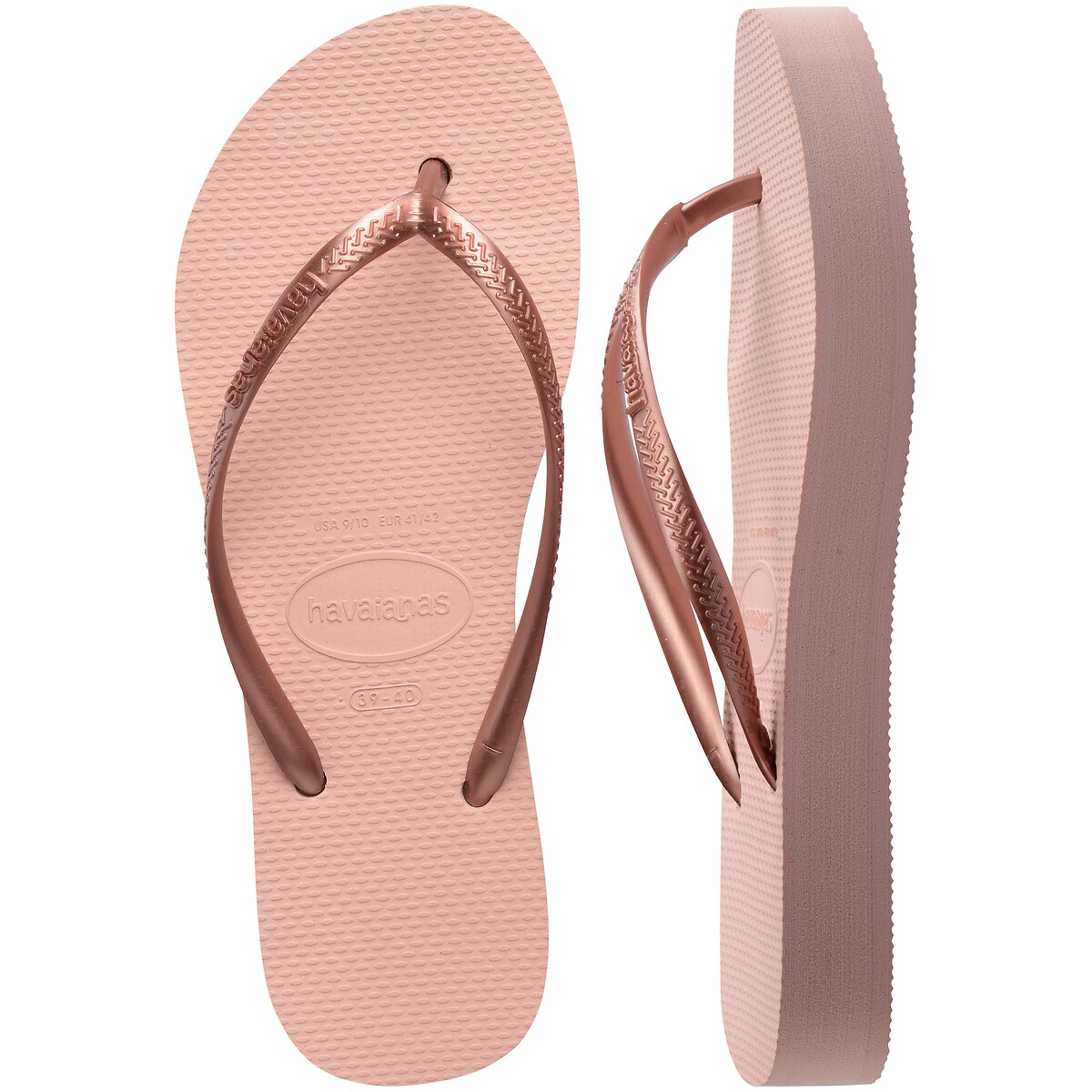 Infradito con zeppa SLIM PLATFORM rosa, HAVAIANAS