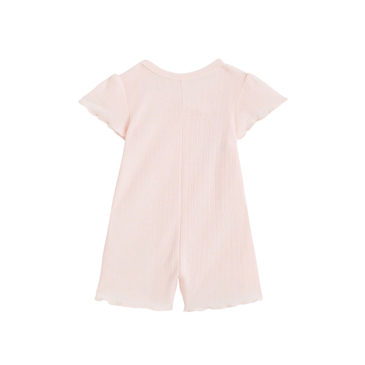 Barboteuse bébé en pointelle Badian rose, PETIT BEGUIN