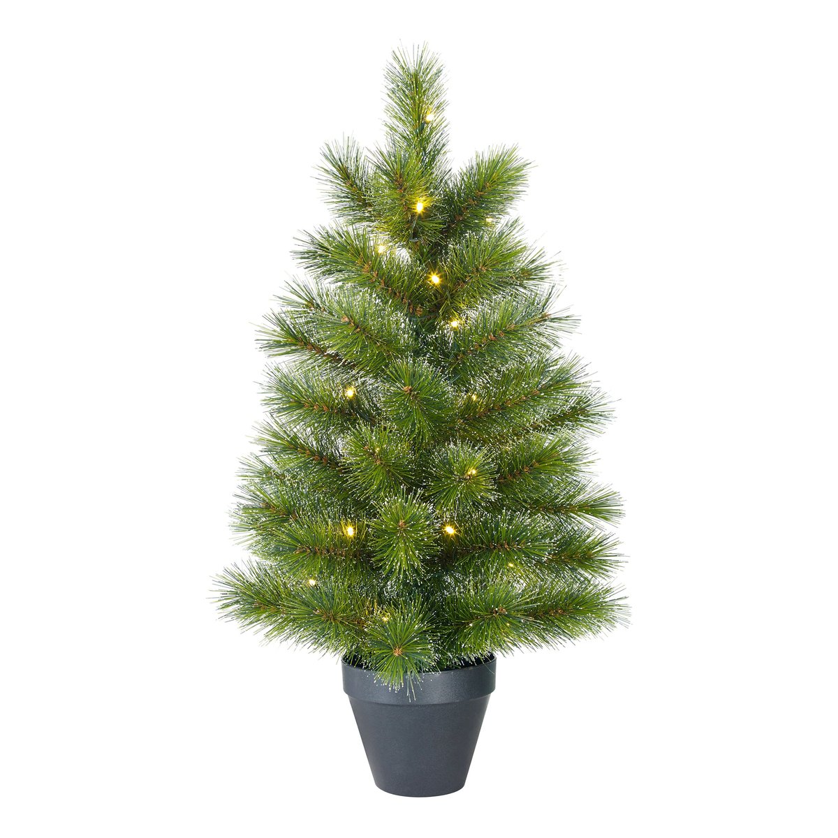 Sapin de Noël artificiel lumineux GLENDON vert, BLACK BOX TREES