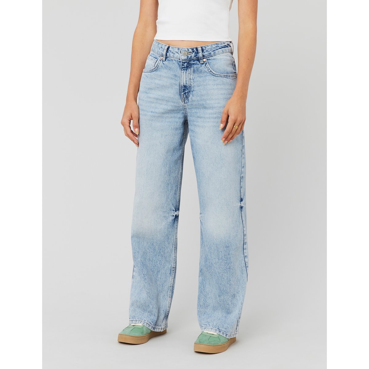 Jean baggy bleu moyen, BZB