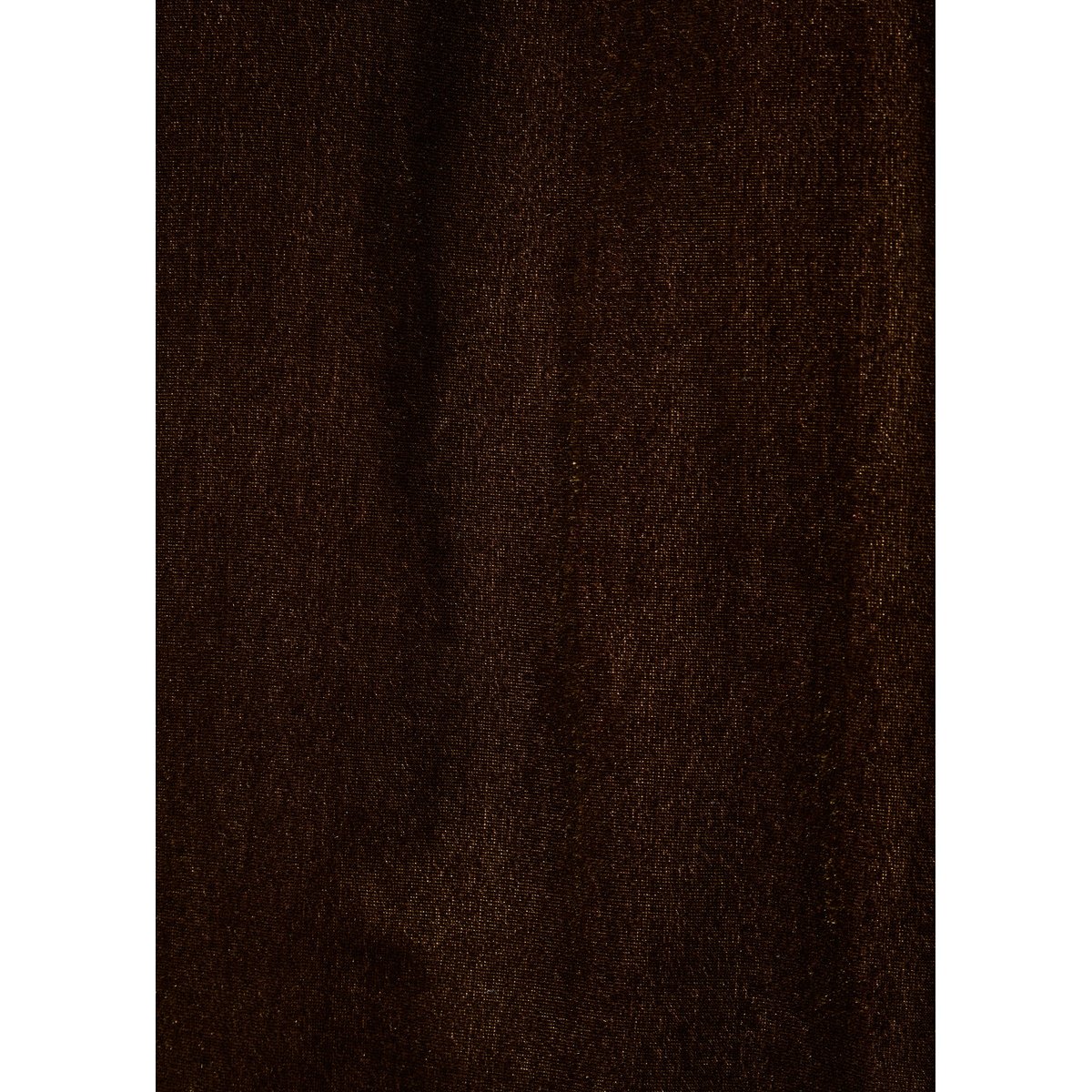 Robe courte en velours manches longues col montant marron glace, LA FEE MARABOUTEE