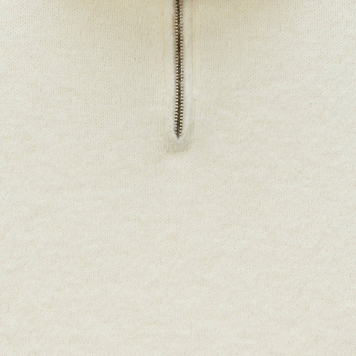 Pull col camionneur uni contenant de l'Alpaga ecru, MONOPRIX