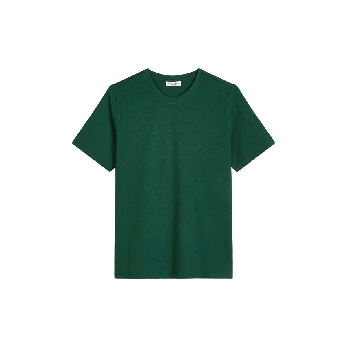 T-shirt coupe classique en coton organique vert fonce, MARC O’POLO DENIM