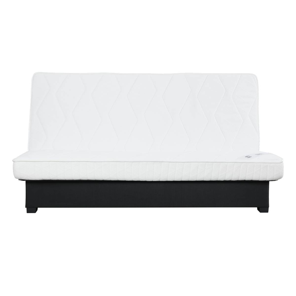 Banquette CC WASSY 130x190, grisson gris, RELAXIMA
