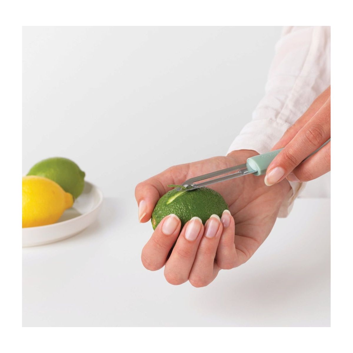 Eplucheur avec zesteur Jade Green vert, BRABANTIA