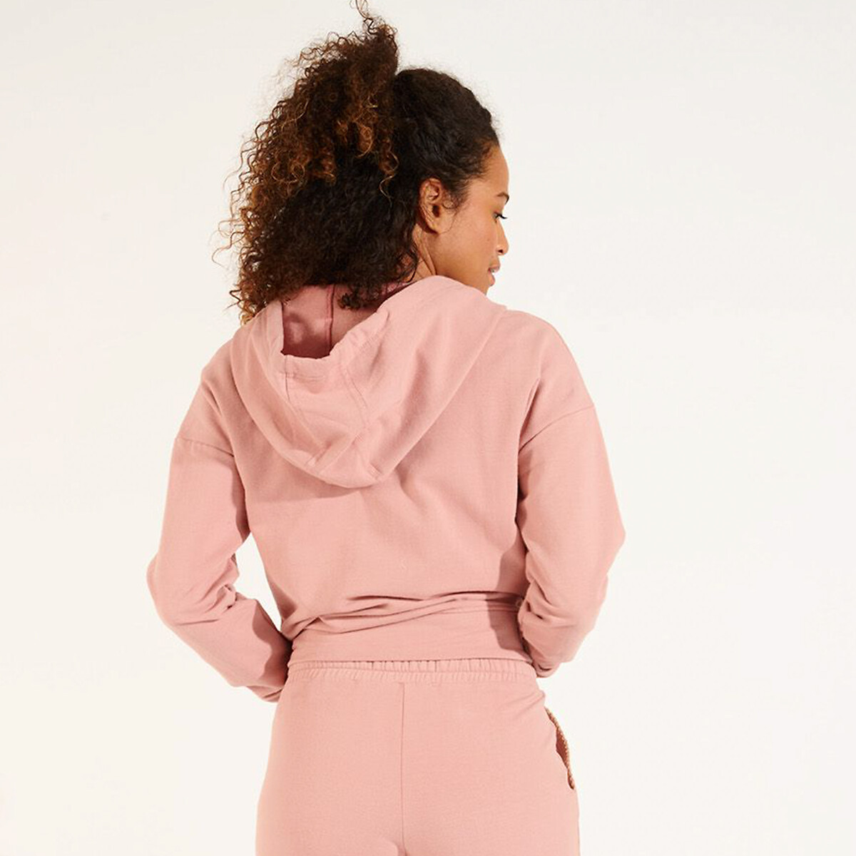 Giacca con cerniera e cappuccio homewear Robinson Modelo dalia/malva , BANANA MOON