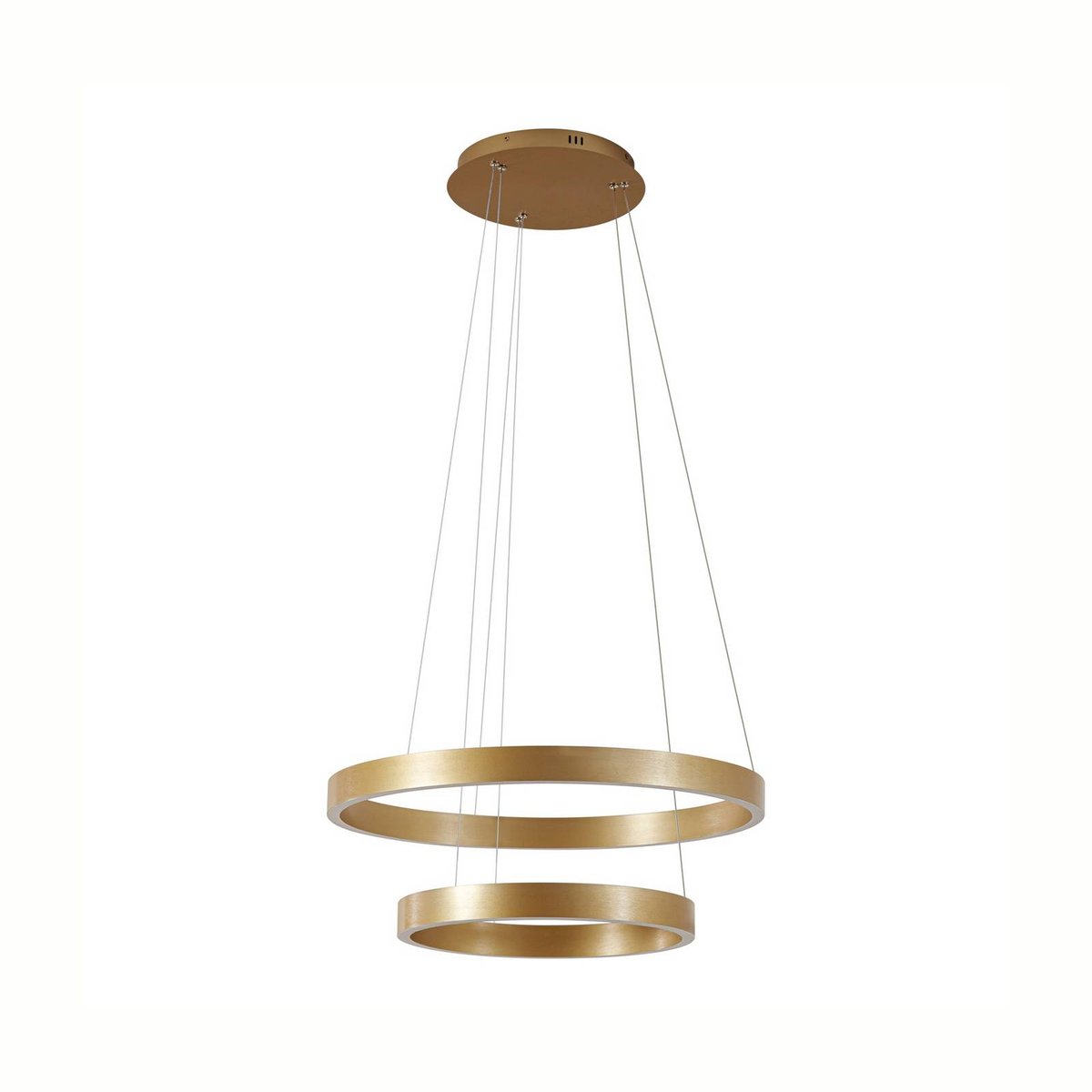 Suspension en métal moderneLED, Yonam or, blanc, LUCANDE