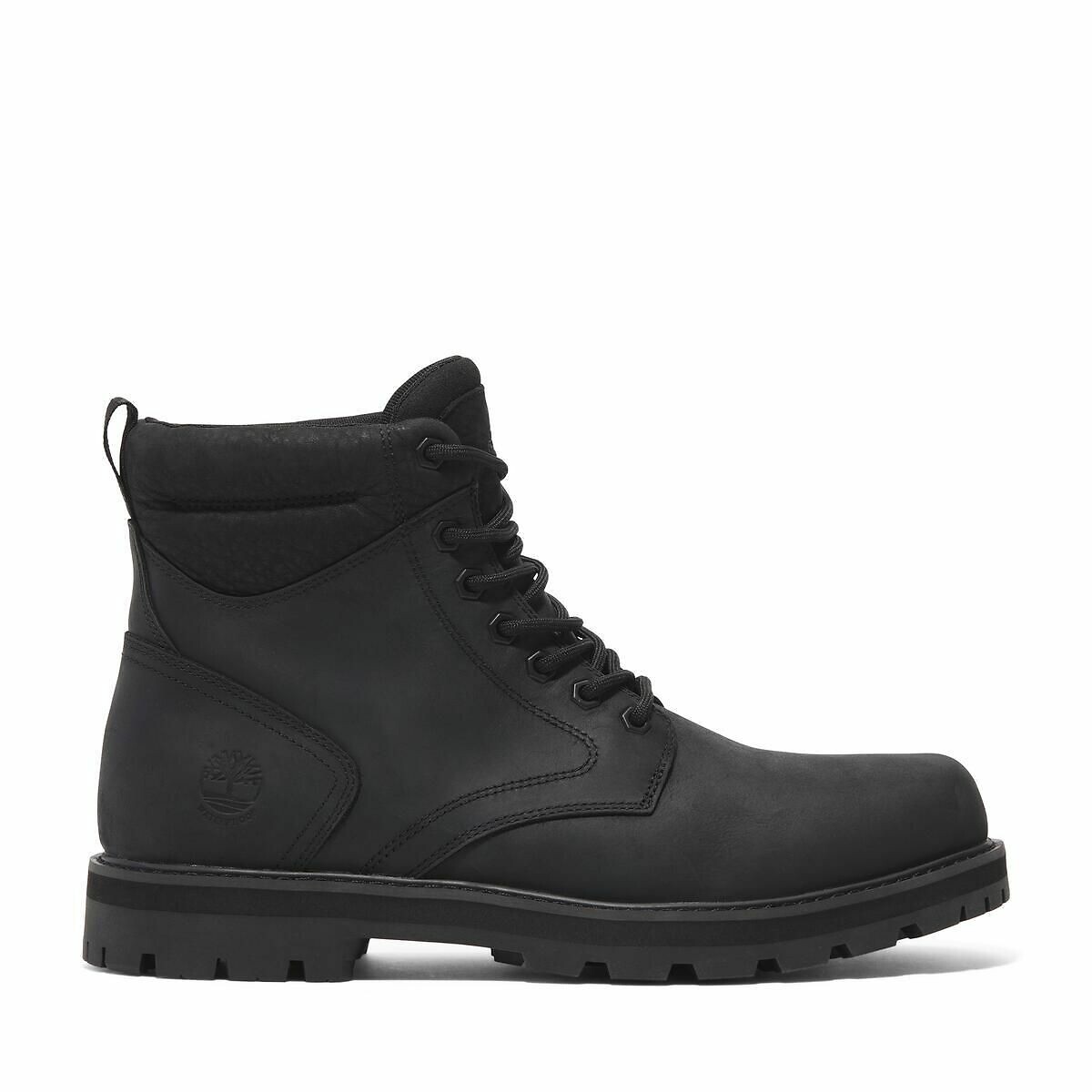 Bottines à lacets en cuir BRITTON ROAD MID LACE noir, TIMBERLAND