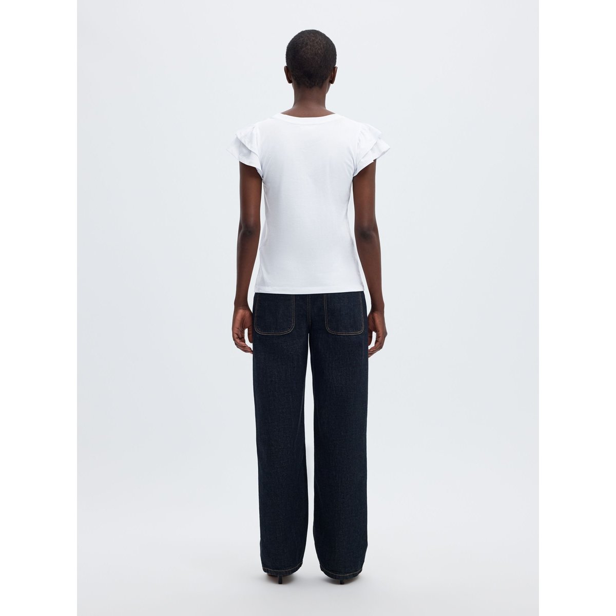 T-Shirt bright white, SELECTED