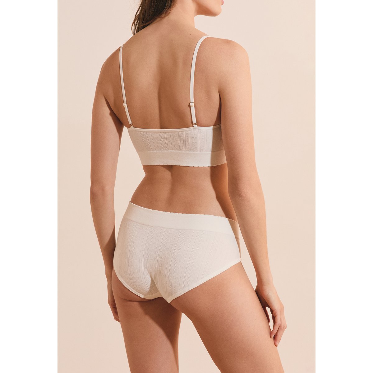 Shorty en pointelle DAILY SEAMLESS ecru, ETAM