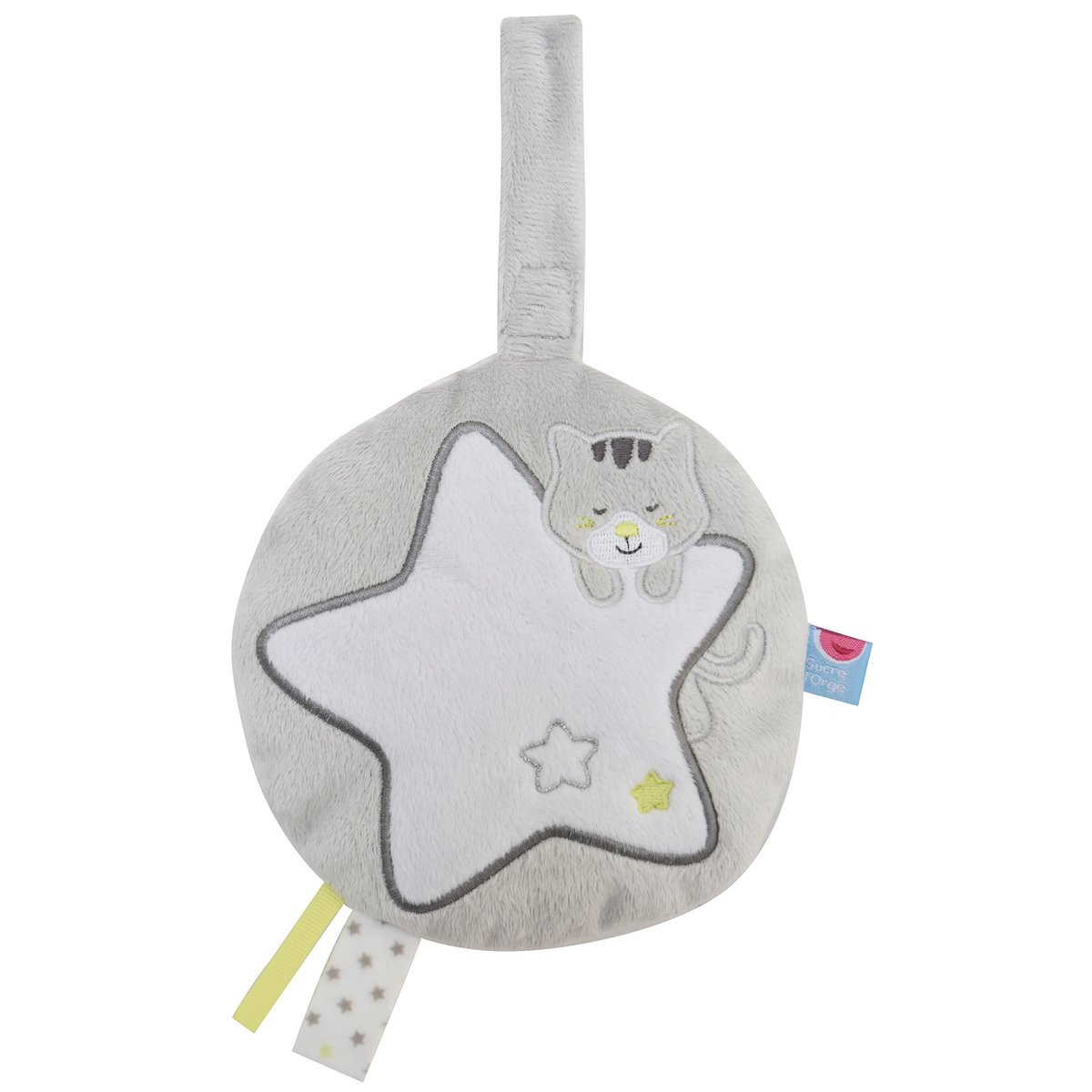 Veilleuse phosphorescente etoile chat gris, SUCRE D'ORGE