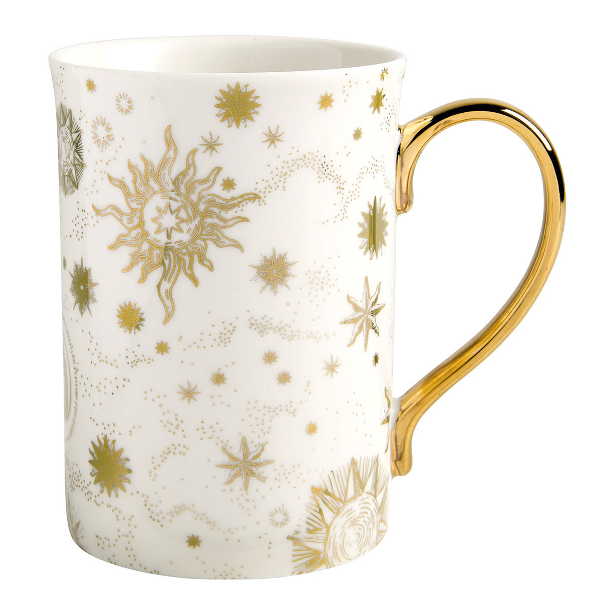 Coffret bougie parfumée et mug Marquise blanc, MATHILDE M